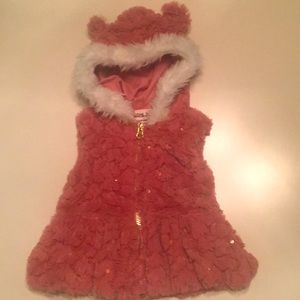 Baby Girl Pink Sparkle Vest